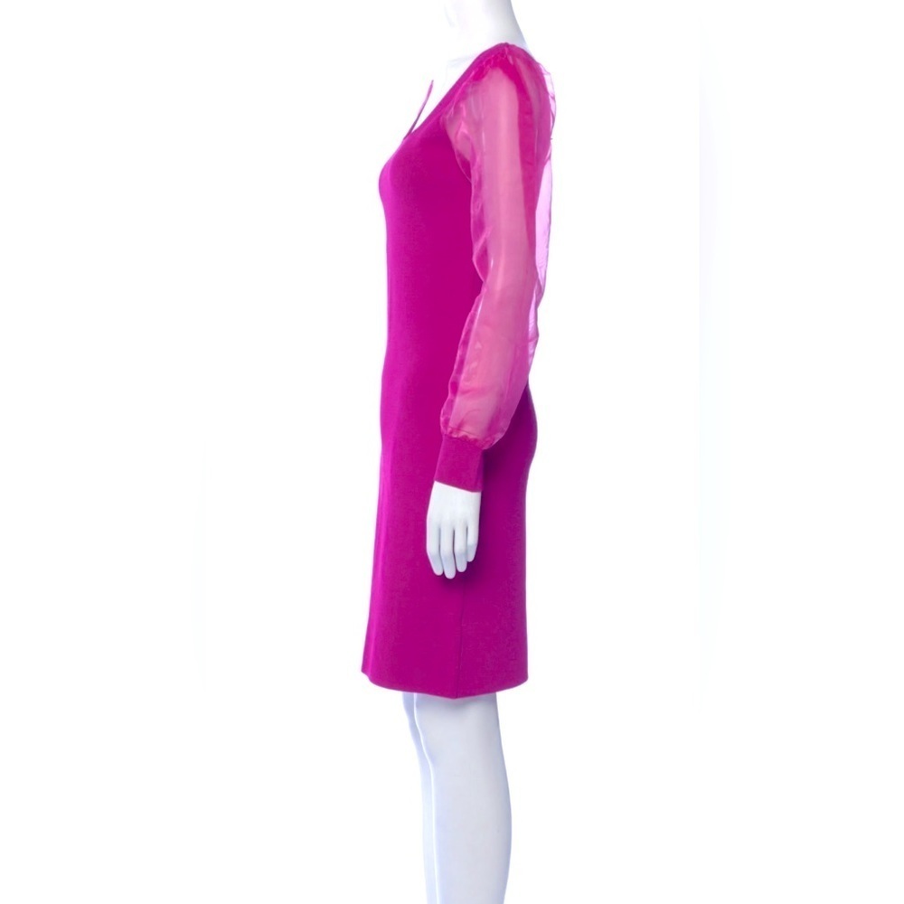 NEW HOUSE OF HARLOW - Bodycon Dress with Sheer Sleeves - Picture 15 of 16